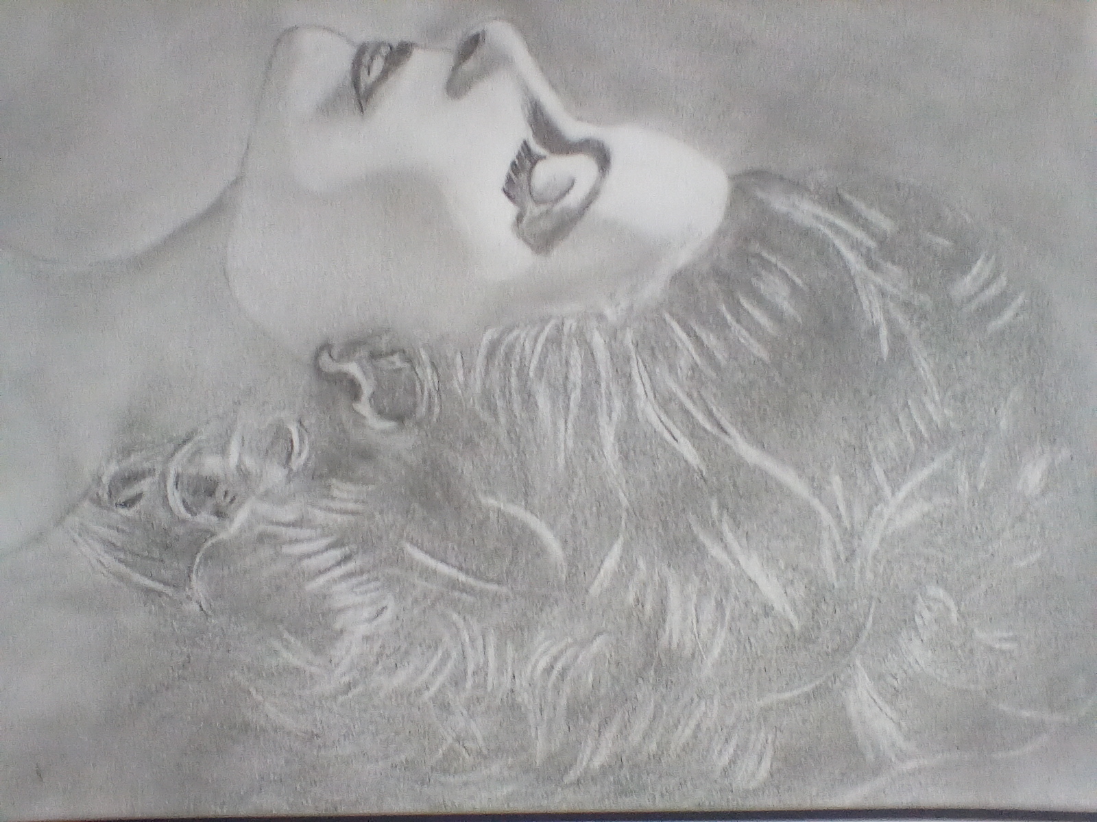 Dreaming - pencil drawing